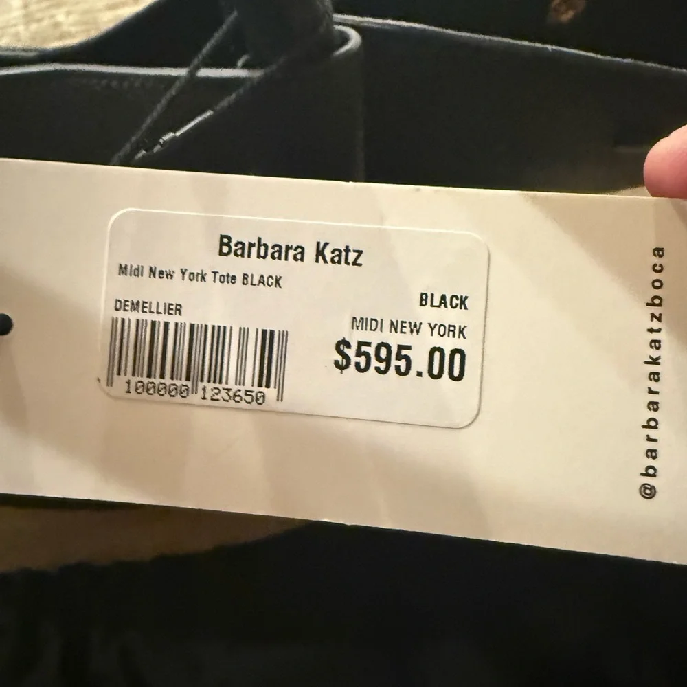 Demellier Black Midi Tote NWT - Picture 4 of 11